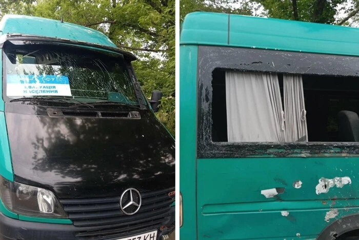 На Дніпропетровщині росіяни скинули вибухівку з БпЛА на евакуаційний автобус